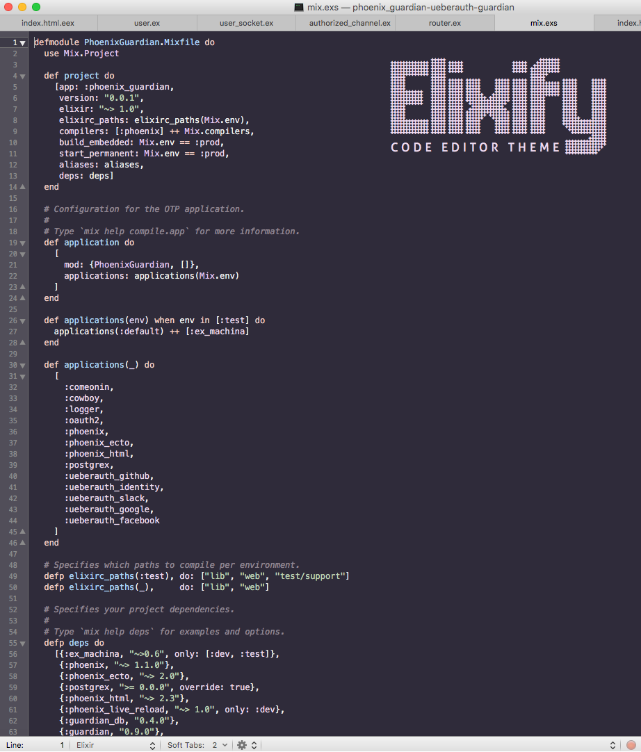 Introducing Elixify A Code Editor Theme For Elixir Chat Discussions Elixir Programming Language Forum